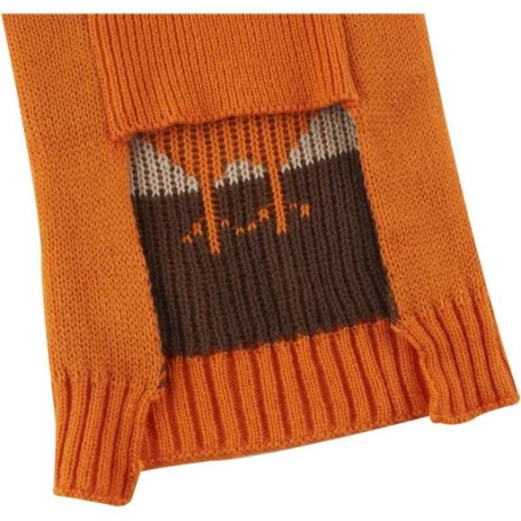 Thanksgiving Fall Dog Clothes Turkey Dog Sweater for Dogs, Large (L) Size 16" - Picture 5 of 7